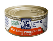 Vet Line Per Gatto Pollo Con Prosciutto In Salsa 70g-1