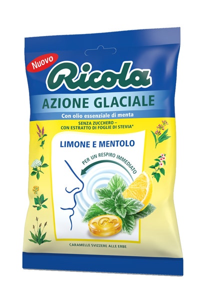 Ricola Azione Glaciale Limone E Mentolo 70g  - 1