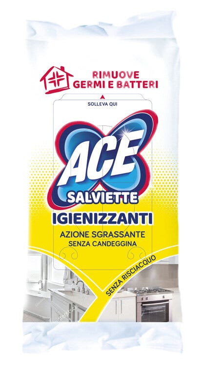 Ace Salviette Igienizzanti E Sgrassanti Senza Candeggina Per Casa 40 Pezzi-2