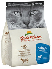Almo Nature Sterilised Cibo Secco Con Manzo Fresco Per Gatti Adulti Sacco 2kg-1