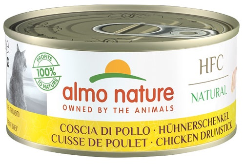 Almo Nature HCF Natural Cibo Umido Coscia Di Pollo Per Gatti Adulti Scatoletta 150g-1