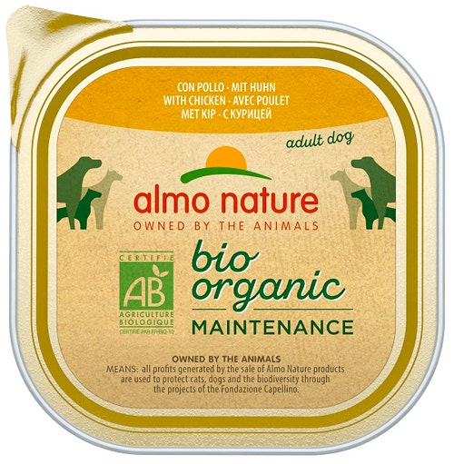 Almo Nature Daily Menu Bio Cibo Umido Pollo Cani Adulti Vaschetta 100g-1