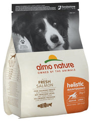 Almo Nature Holistic Maintenance Crocchette Salmone Fresco Cani Adulti Taglia Media Grande Sacco 2kg-1