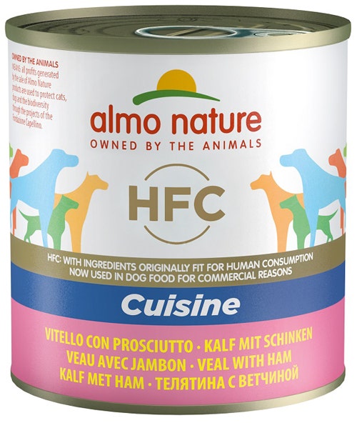 Almo Nature HFC Cuisine Cibo Umido Vitello Con Prosciutto Per Cani Adulti Scatoletta 290g-1