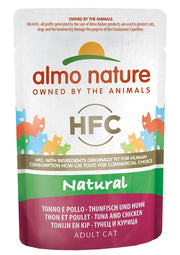 Almo Nature Mangime Tonno E Pollo Per Gatti Adulti 55g-1