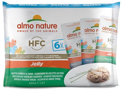 Almo Nature HCF Jelly Cibo Umido Al Tonno Per Gatti Adulti Bustine 6x55g-1
