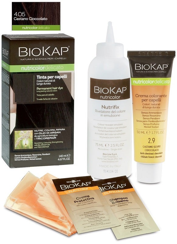 Biokap Nutricolor Delicato Tinta 4.05 Castano Cioccolato 140 ml  - 1
