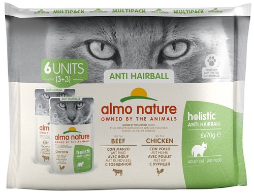 Almo Nature Daily Cibo Umido Manzo E Pollo Per Gatti Adulti 6x70g-1
