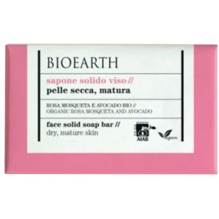 Bioearth Sapone Solido Viso Rosa Mosqueta/Avocado Bio Pelle Secca/Matura 150g  - 2