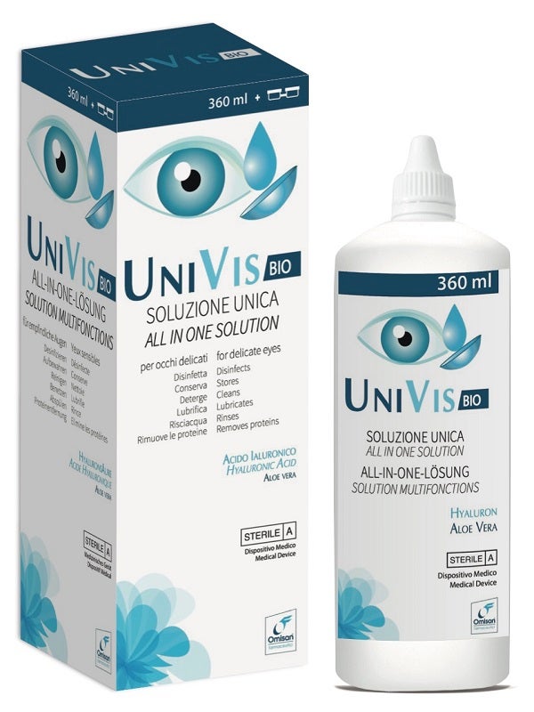 Univis Bio Soluzione Unica Lenti a Contatto Occhi Sensibili 360ml  - 1