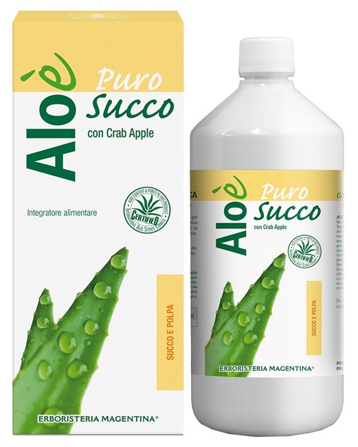 Aloe' Puro Succo e Polpa 1 Litro-1