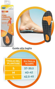 Dr Scholl Zona Lombare Lombalgia Plantare Sollievo Dolore Taglia S-1