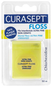 Curasept Classico Floss Ultra Fine Non Cerato Clorexidina 50m  - 1