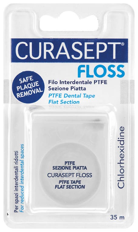 Curasept Floss PFTE Tape Clorexidina 35m  - 1