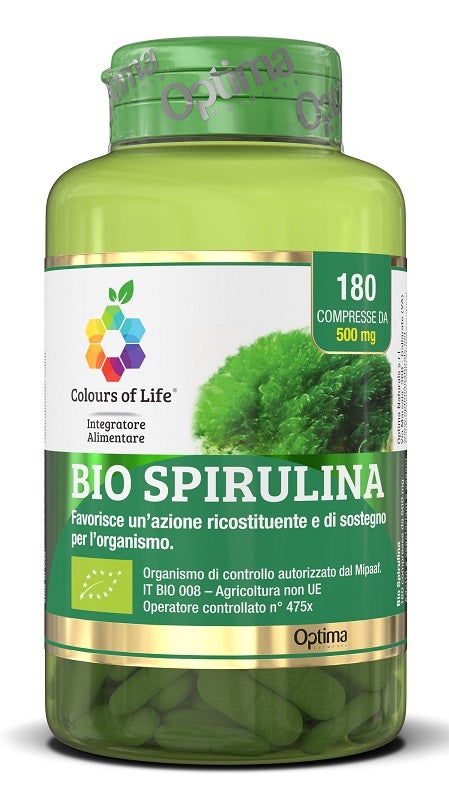 Optima Bio Spirulina Colours Of Life 180 Compresse-1