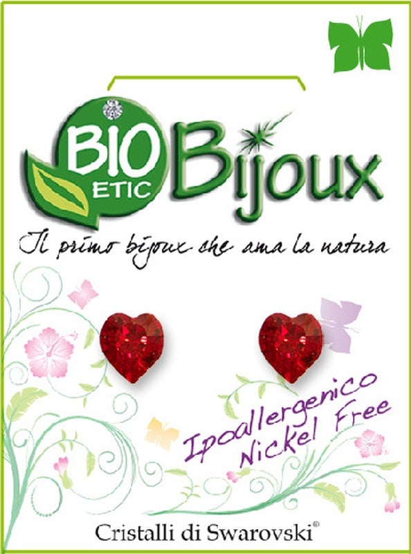 Bijoux Orecchino Cuore 6mm Light Siam  - 1