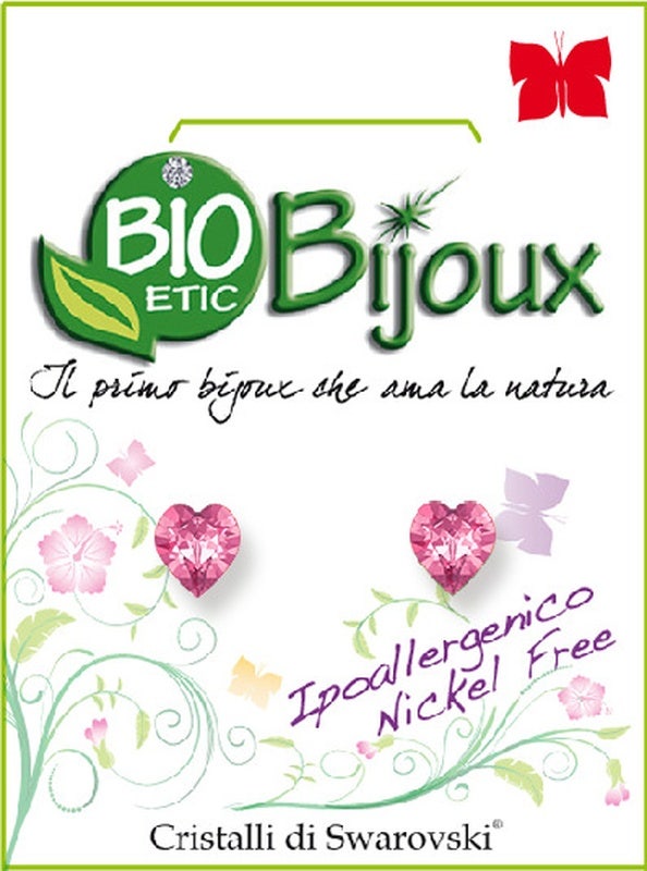 ORECCHINO CUORE 5MM ROSE  - 1