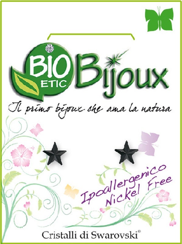 Bio Bijioux Orecchino Stella 5mm Jet  - 1