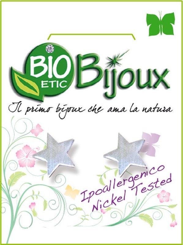 Bioetic Bijoux Orecchino Stella Argento 7x7mm 1 Paio  - 1