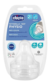 Chicco Tettarella 2 Pezzi Perfect5 Silicone 2 Fori 2M   - 1