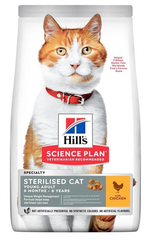 Hill's Science Plan Sterilised Cat Young Adult Chicken 7kg-2