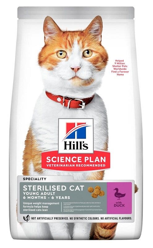 Hill's Science Plan Sterilised Cat Young Adult Duck 7kg-2