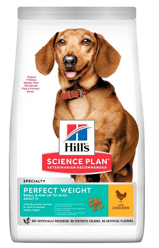 Hill's Science Plan Perfect Weight Small & Mini Adult Con Pollo Cibo Secco Per Cani 1,5kg-1