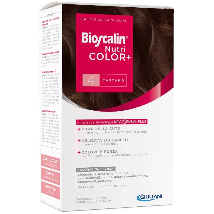 Bioscalin Nutricolor Plus Colorazione Capelli Permanente 4 Castano  - 2