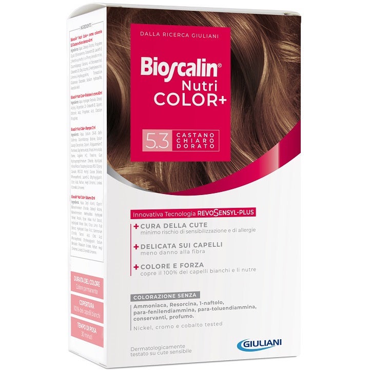 Bioscalin Nutricolor Plus Colorazione Capelli Permanente 5,3 Castano Chiaro Dorato  - 2