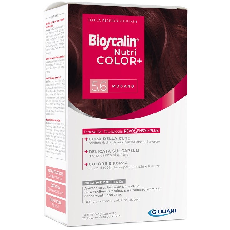 Bioscalin Nutricolor Plus Colorazione Permanente 5,6 Mogano  - 2