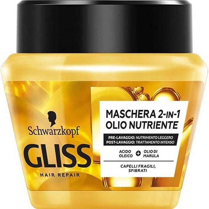 Schwarzkopf Gliss Maschera 2In1 Olio Nutriente 300ml - 2