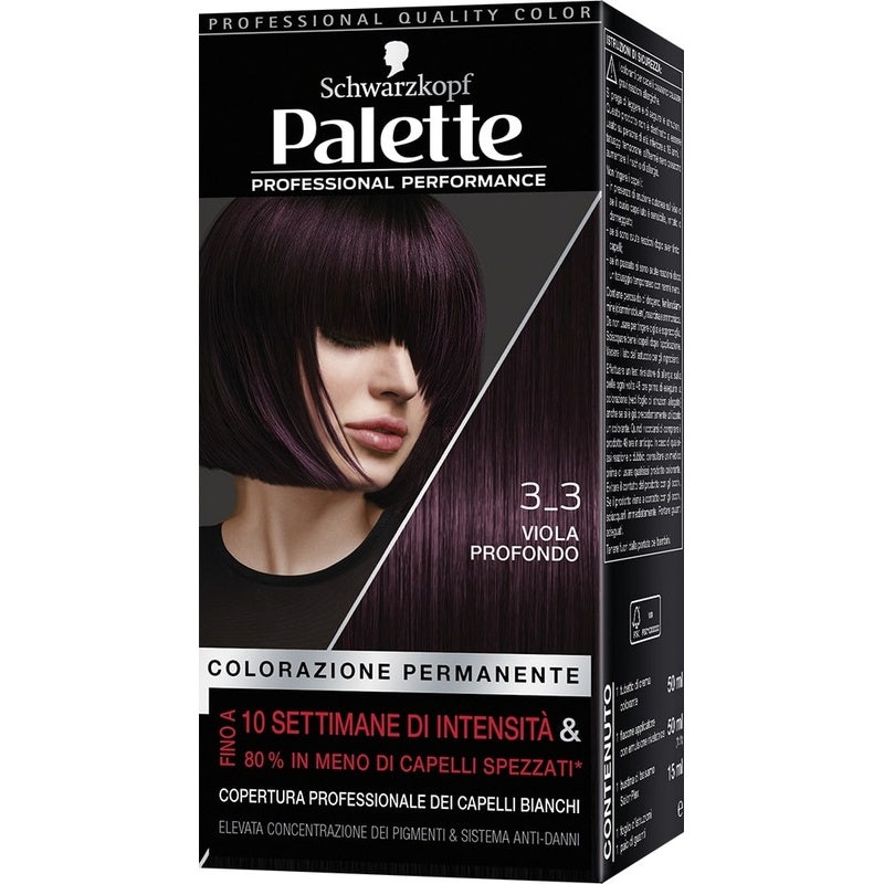 Schwarzkopf Palette Professional Performance Colorazione Permanente 3-3 Viola Profondo 170g - 2