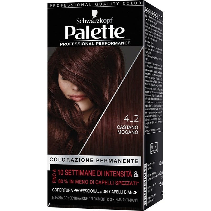 Schwarzkopf Palette Professional Performance Colorazione Permanente 4-2 Castano Mogano 170g - 2
