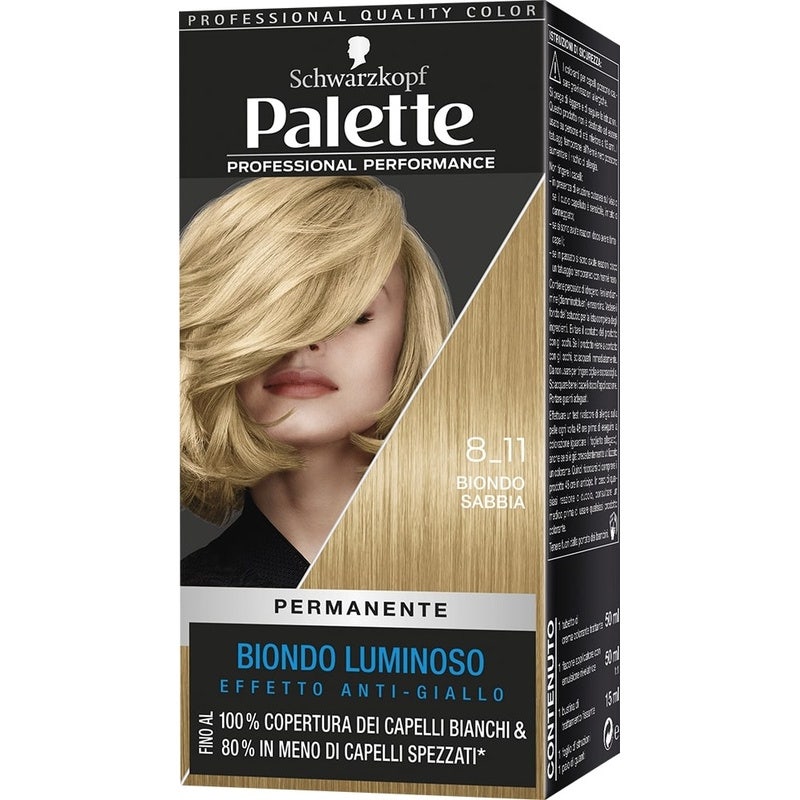 Schwarzkopf Palette Professional Performance Colorazione Permanente 8-11 Biondo Sabbia 170g - 2