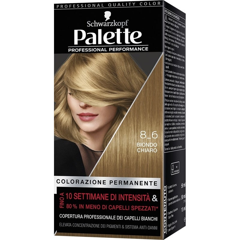 Schwarzkopf Palette Professional Performance Colorazione Permanente 8-6 Biondo Chiaro 170g - 2