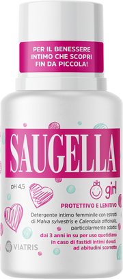 Saugella Girl Protettivo e Lenitivo Detergente Intimo 100ml-1