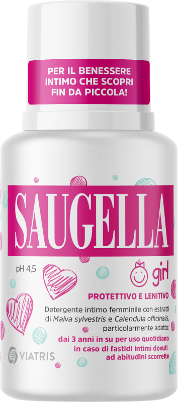 Saugella Girl Protettivo e Lenitivo Detergente Intimo 100ml-1