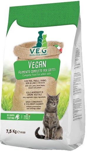 Marpet Vegan Cat Cibo Secco  Per Gatti Adulti Sacco 7,5 Kg-1