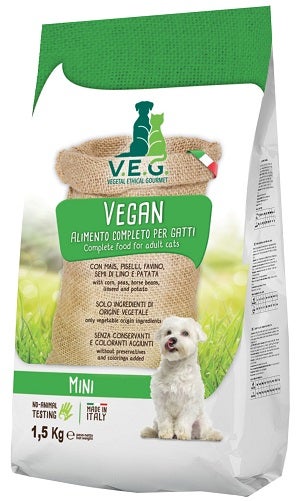 Marpet Vegan Dog Cibo Secco Per Cani Taglia Mini Sacco 1,5Kg-1