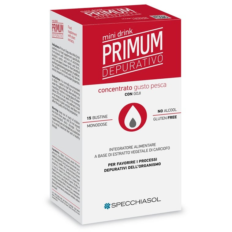 Specchiasol Primum Depurativo Minidrink Pesca 15 Stick Da 10ml-2