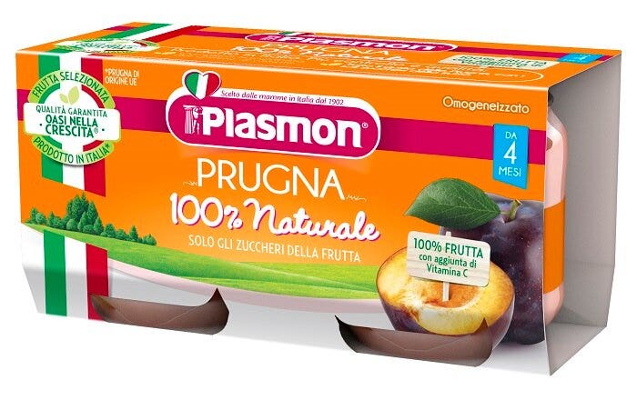 Plasmon Omogeneizzato Alla Prugna 2x80g-2