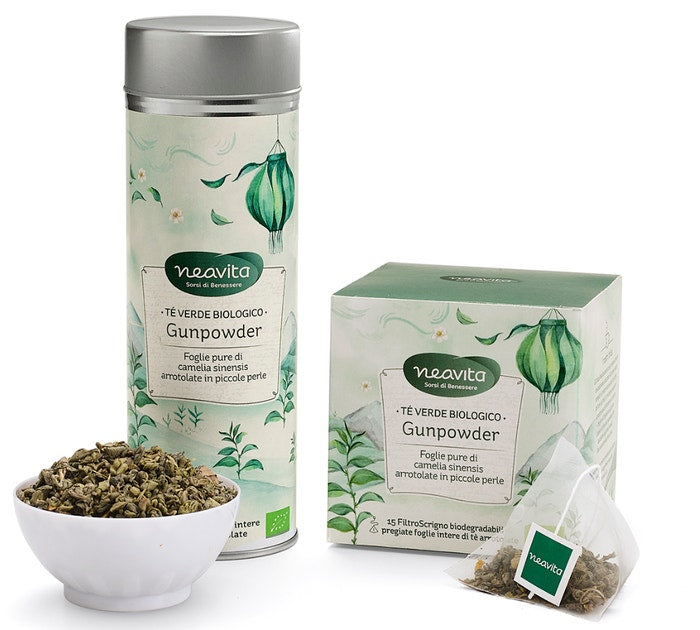 Neavita Silver Tin Tè Gunpowder Bio 100g  - 1