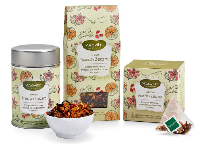 Neavita Silver Tin Arancia Zenzero Tisana Sfusa 100g  - 1