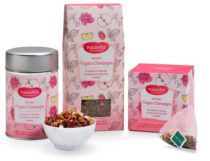 Silver Tin Infuso Fragole Champagne 100g - 1