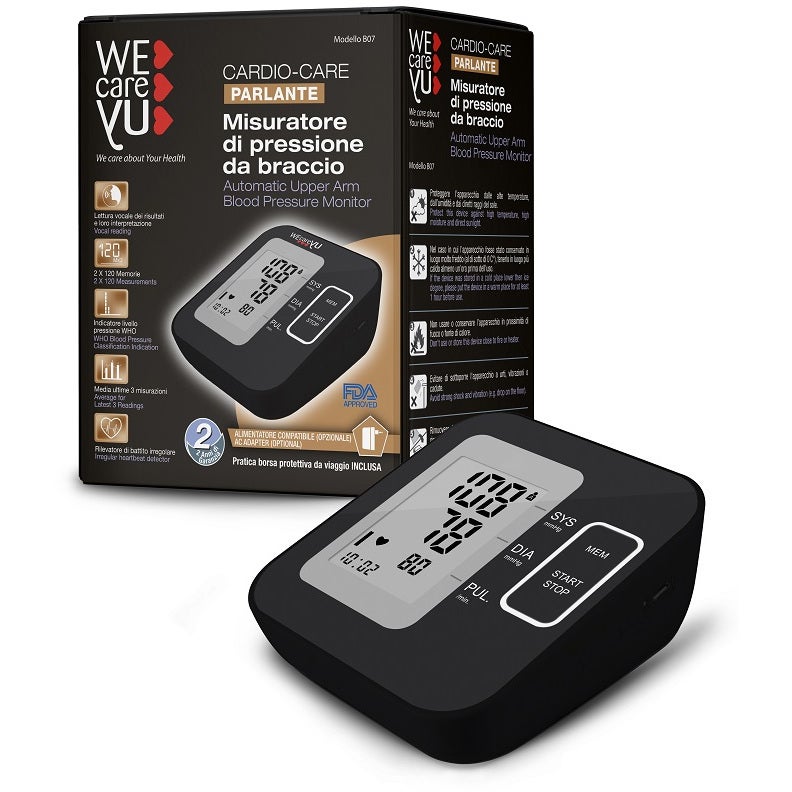 Wecareyu Cardio-Care Misuratore Pressione Da Braccio Parlante  - 2