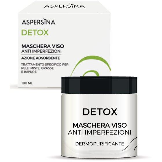 Aspersina Detox Maschera Viso Pelle Mista/Grassa/Impura 100ml - 2