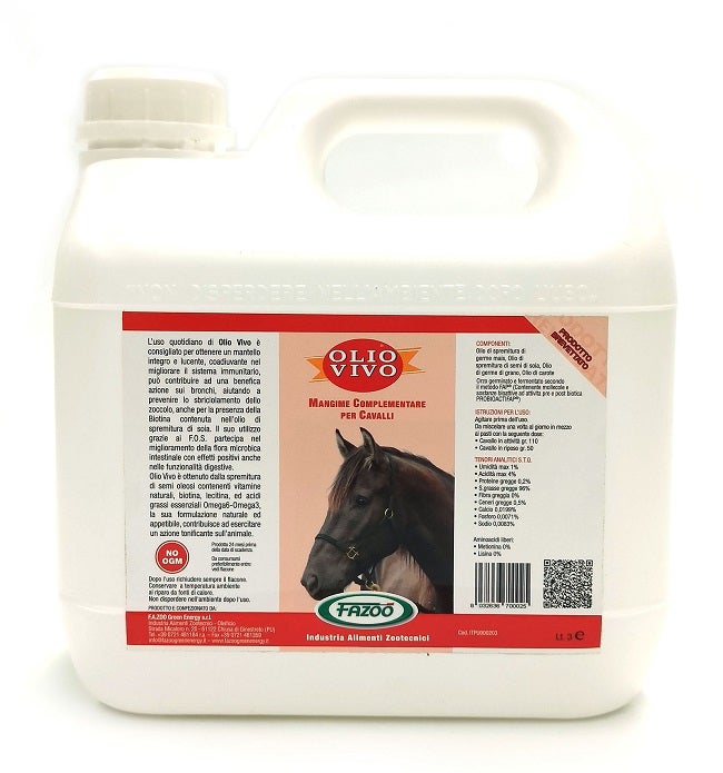 Fazoo Olio Vivo Per Equini 3 Litri  - 1