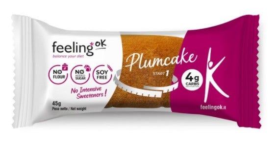 Feeling Ok Plum Cake Vaniglia E Limone Start 45g-1