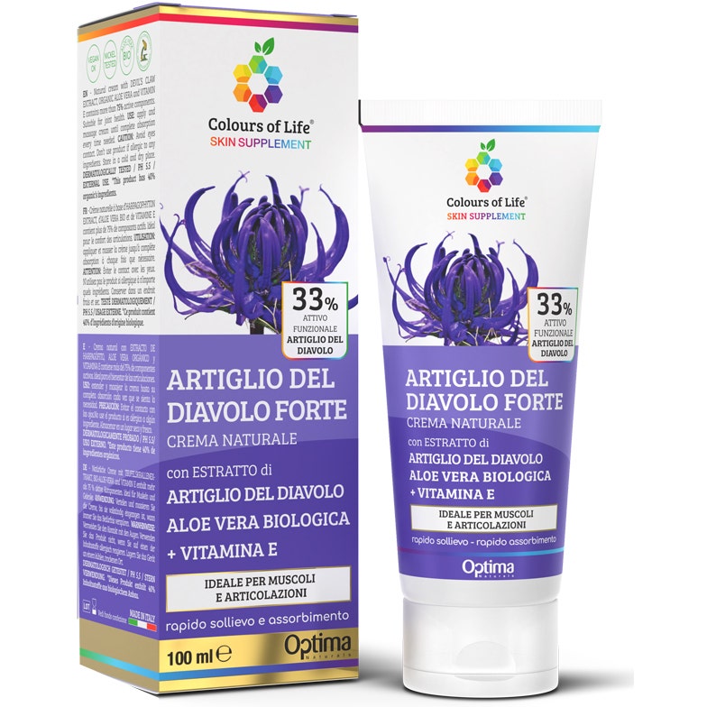Colours Of Life Skin Supplement Artiglio Del Diavolo Forte 33% Crema Corpo 100ml - 2