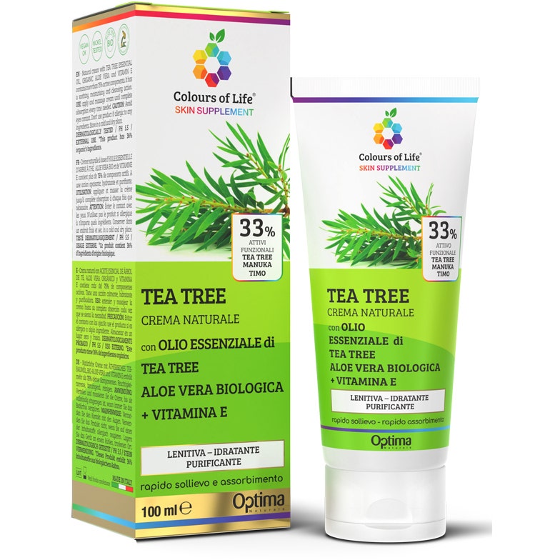 Colours Of Life Skin Supplement Tea Tee 33% Crema Corpo 100ml - 2